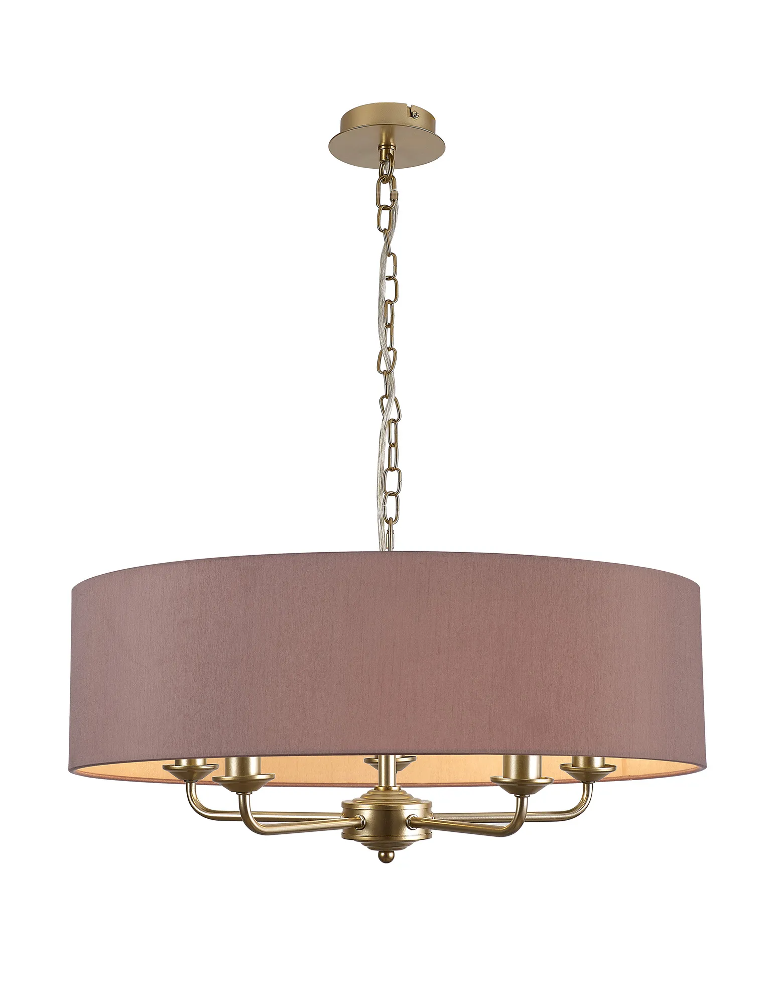 Banyan 60cm 5 Light Pendant Champagne Gold; Taupe/Halo Gold